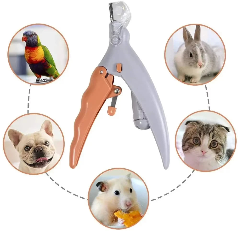 LED Light Dual-Sided Pet Nail Clippers for Cats And Dogs 5x Magnification Easy Nail Trimming Tool for Your Furry Friends Zpaxo