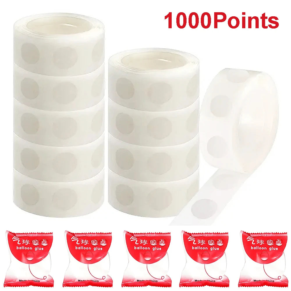 100 1000Points Double-sided Adhesive Dots Transparent Removable