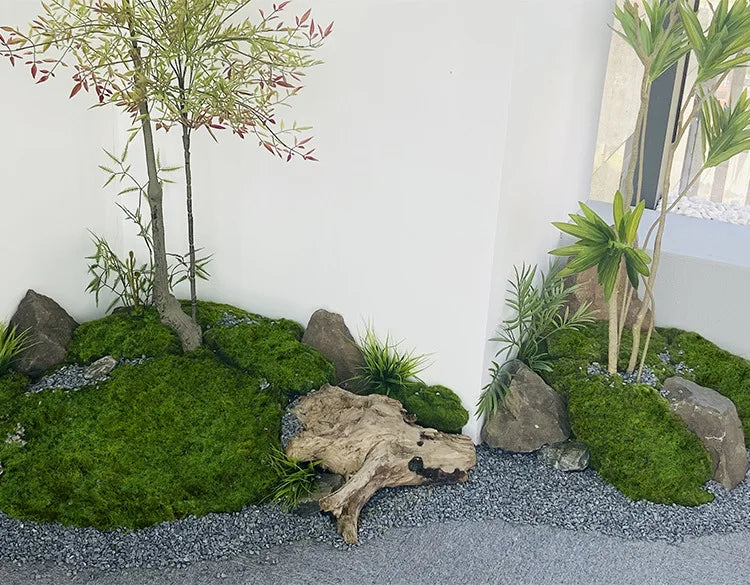 Artificial moss filaments moss lawn people fake moss do not fade DIY scene layout Zpaxo