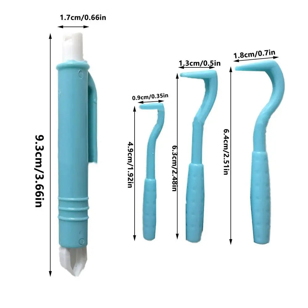 Flea Remover Hook Tick Tweezer Pull Pet Cat Dog Clamp Accessaries Zpaxo Blue