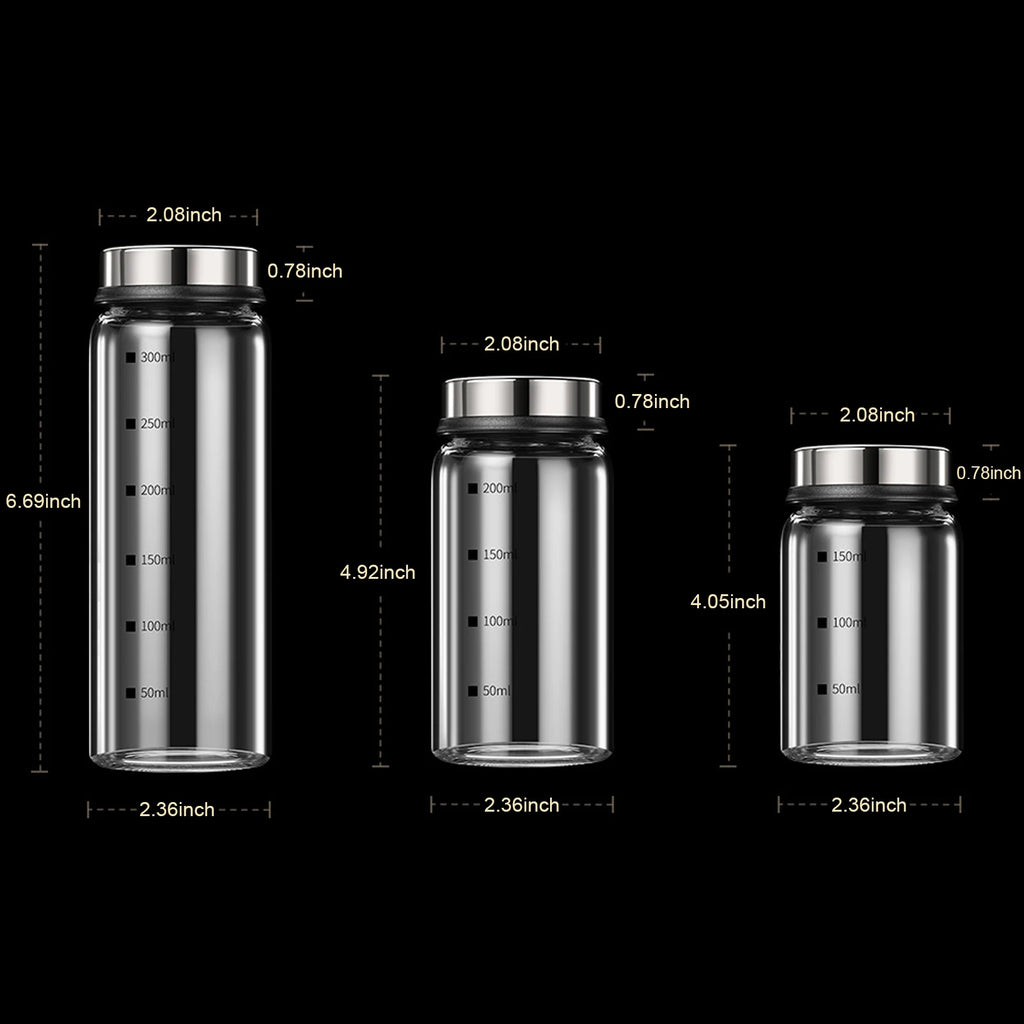 150mL 200mL 300mL Glass Seasoning Jar Spice Jars Kitchen Chili Pepper Powder Sprinkling Jar Barbecue Salt Shaker Container Zpaxo