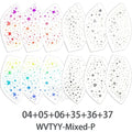 6pcs Eye Shadow Stickers Waterproof Temporary Tattoo Eye Makeup Silver Gold Stamping Glitter Eyeshadow Decor for Festival Tattoo Zpaxo Mixed-P