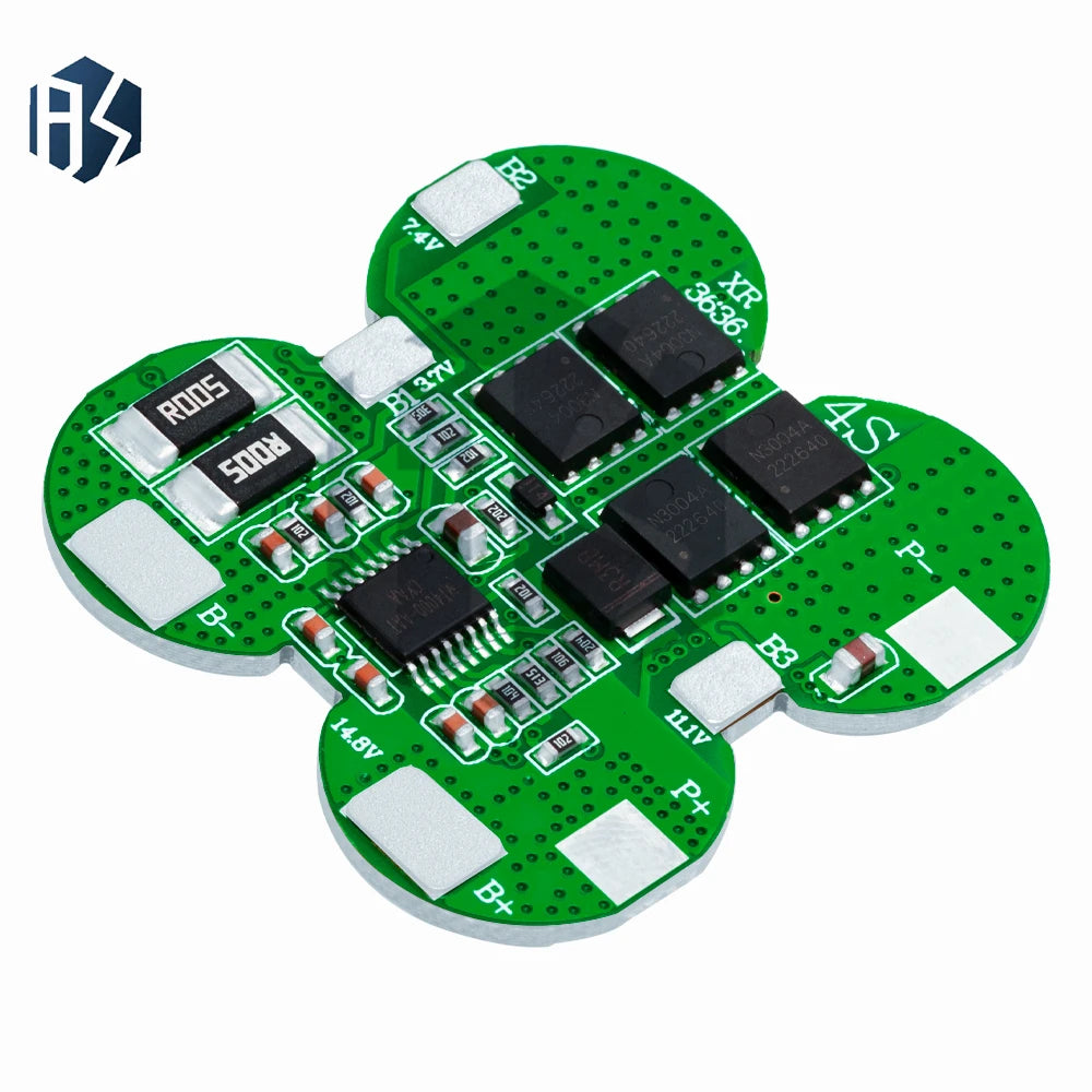 4S 20A LiFePO4 Li-ion BMS Protection Board 8-MOSFET PCM 14 8V 16 Full Zpaxo