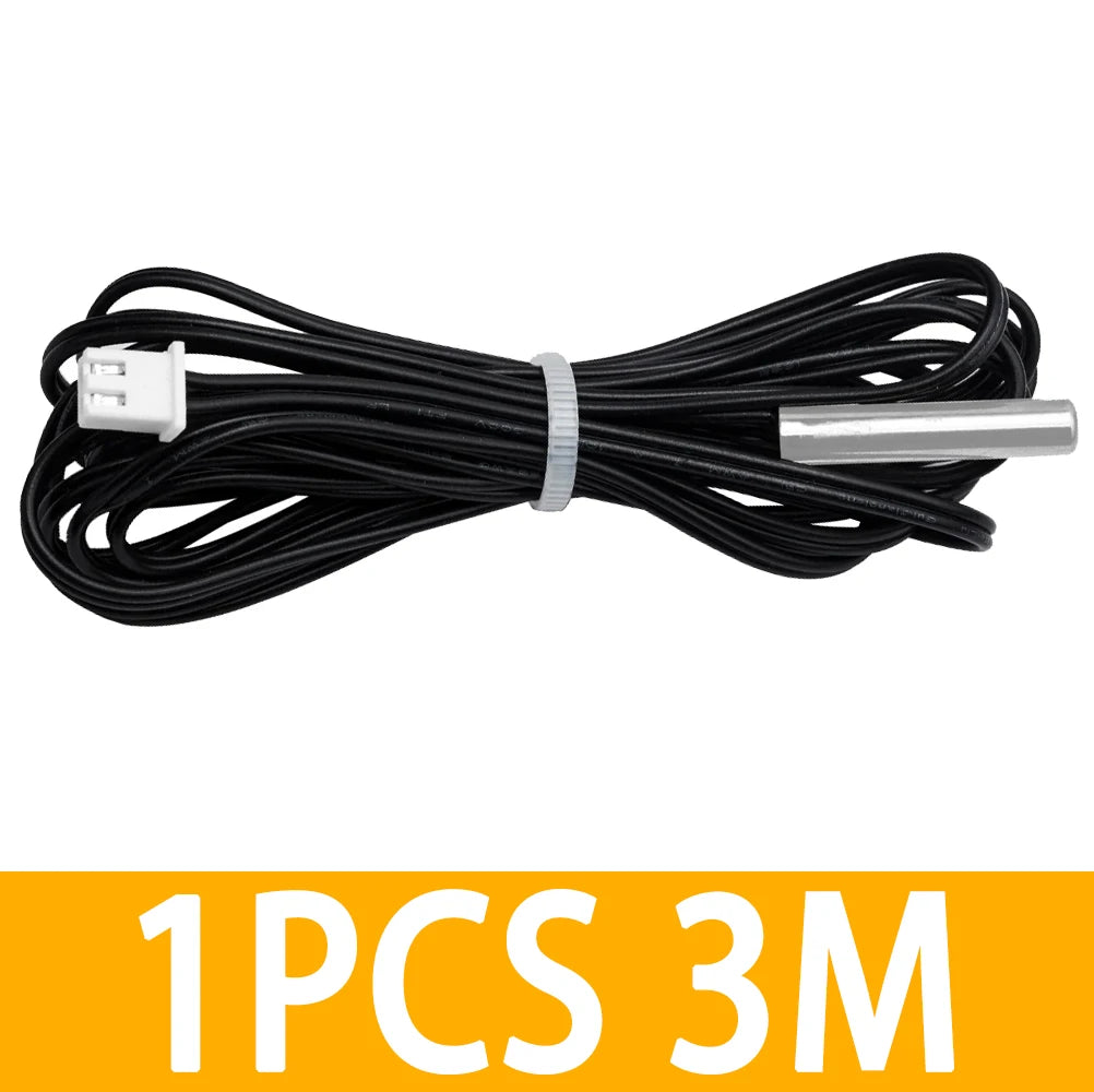 NTC Thermistor Temperature Sensor Waterproof Probe Wire 10K 1 3950 Zpaxo 1PCS 3M Cable