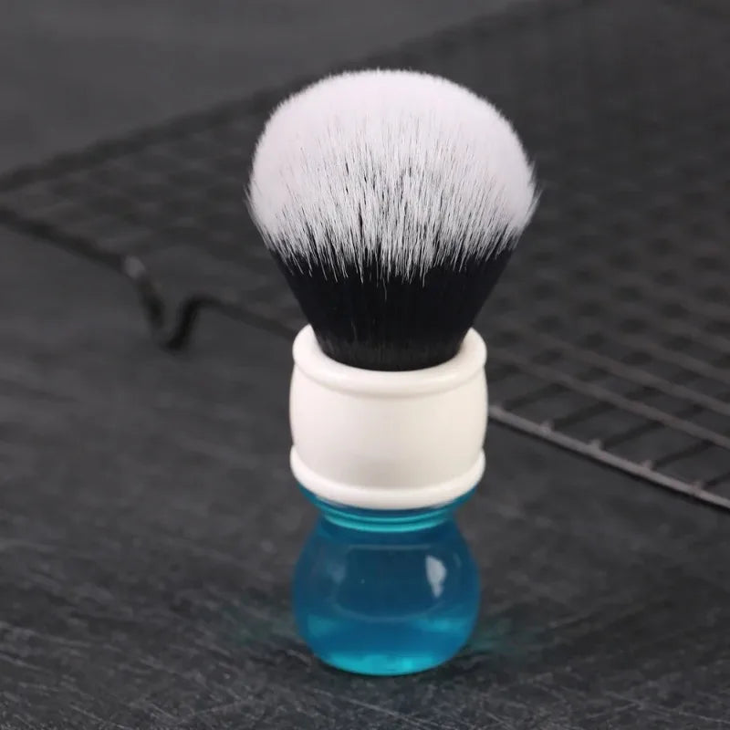 Yaqi 24MM Synthetic Hair Aqua Shaving Brush Tuxedo Wet For Mens Solid Color Simple Portable Travel YAQI Shaving Brushes Zpaxo