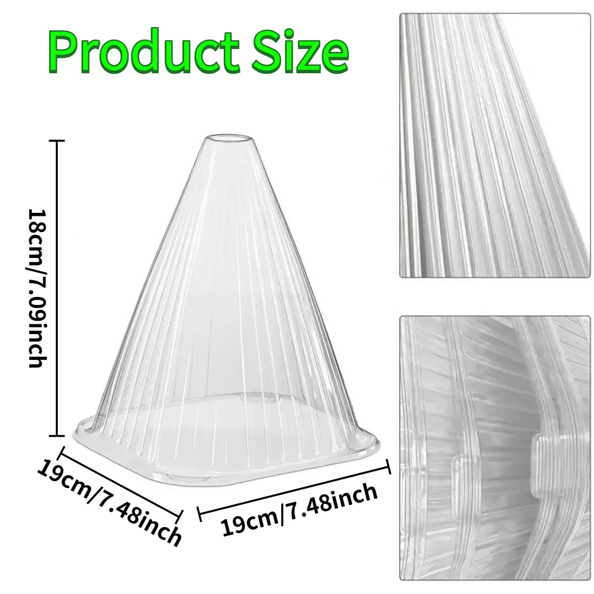 Reusable Plant Cloche Mini Greenhouse Cover 12/24 Pack