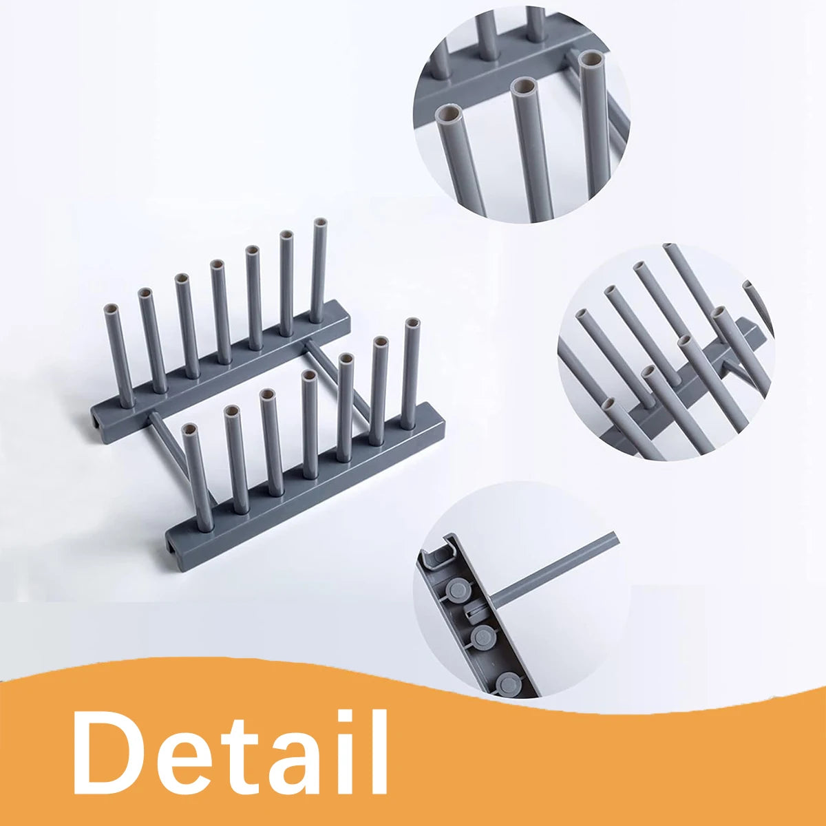 2-Pack Plate Rack Organizer – Cabinet Stand for Plates & Bakeware