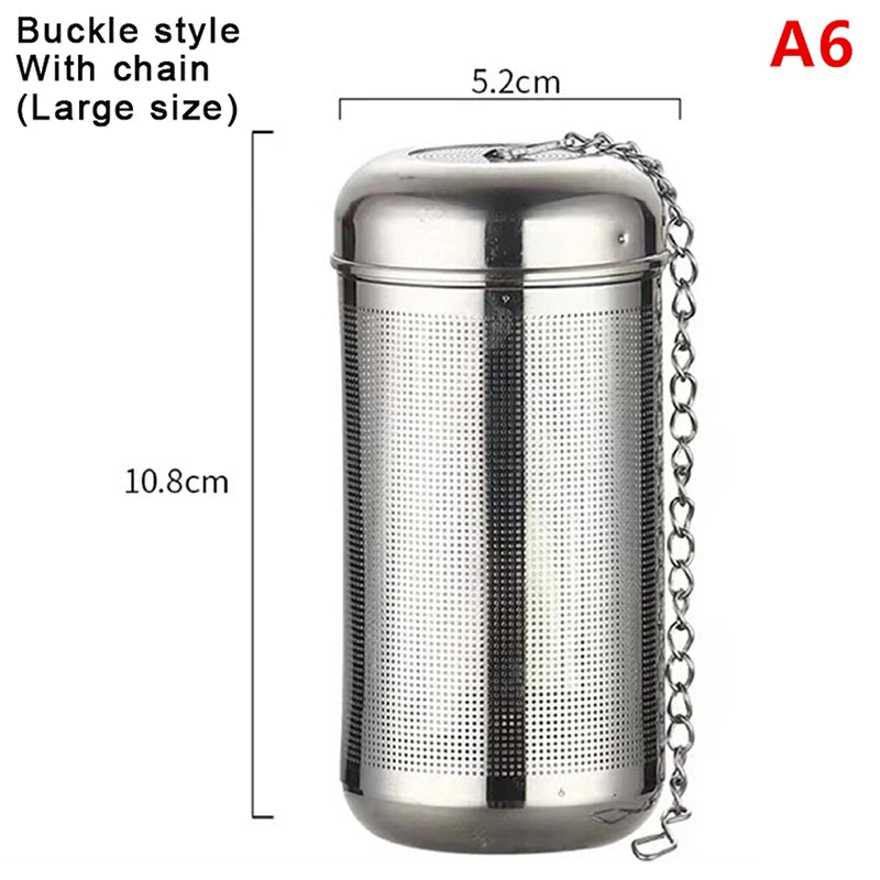 Stainless Steel Teapot Reusable Mesh Infuser Tea Strainer Leaf Spice Zpaxo A6
