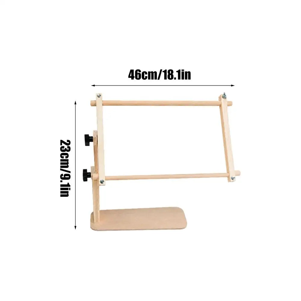 Embroidery Hoop Stand Adjustable Hands-Free Needlework Holder Embroidery Lap Stand for Women Craft Home Party Workshop Floor Zpaxo M China Mainland