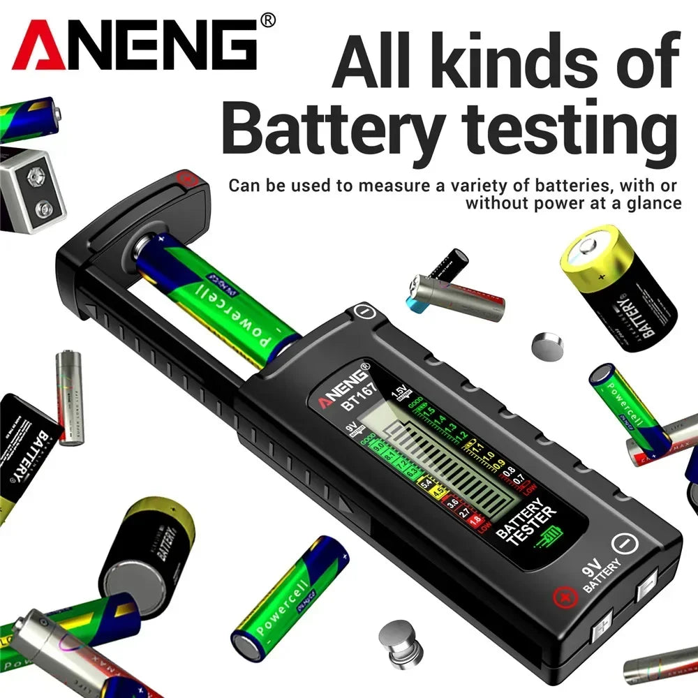 ANENG BT167 Tester Volt Test Checker Battery Detector Button Cell
