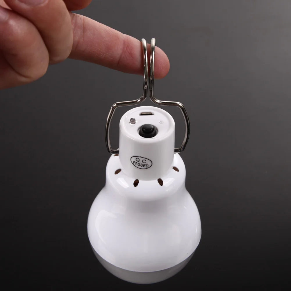 Solar Light Bulb Portable Indoor Outdoor Emergency Night Removable