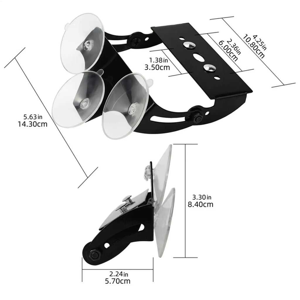 Universal Fog Light Mounting Brackets Bumper LED Work Suction Cup
