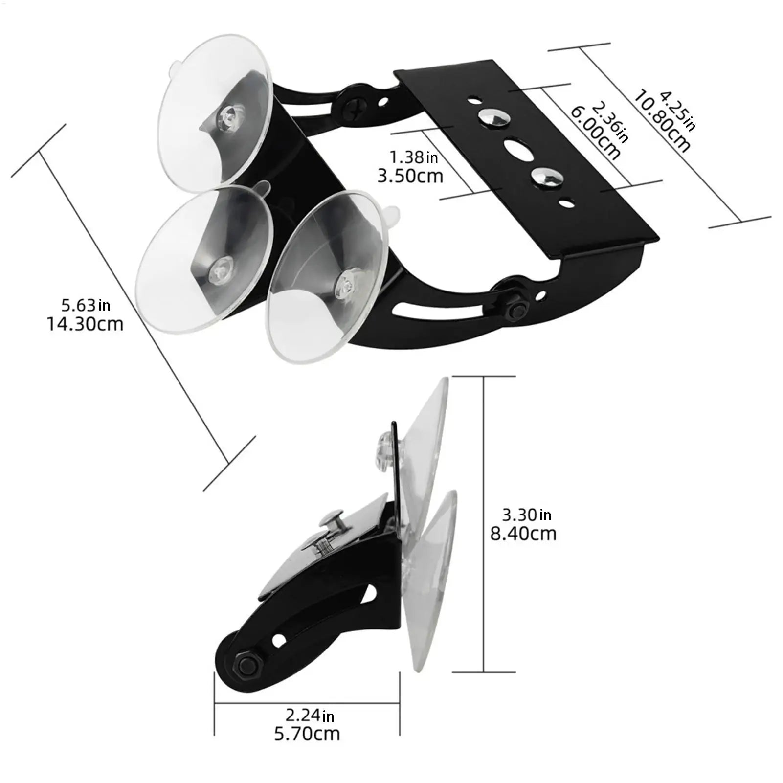 Universal Fog Light Mounting Brackets Bumper LED Work Suction Cup
