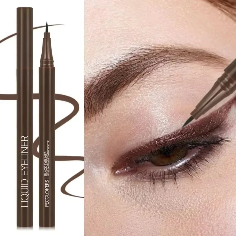 Not Blooming Brown Liquid Eyeliner Easy Wear Quick Drying Waterproof Long-lasting Smooth Ultra-fine Eyeliner Makeup Tools Zpaxo