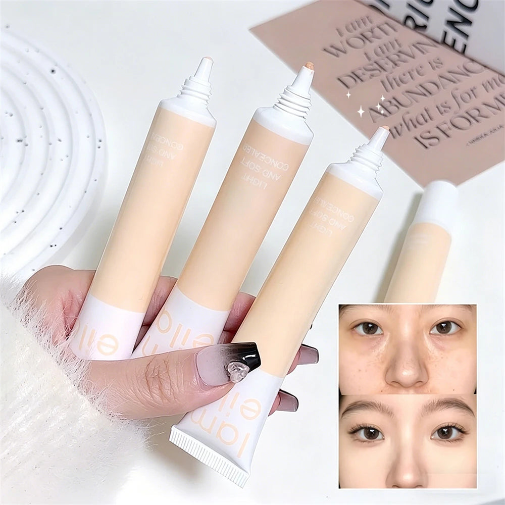 Soft Nude Makeup Liquid Concealer Waterproof Full Coverage Dark Zpaxo
