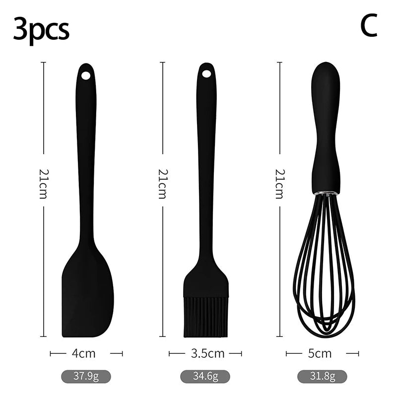 3 4 Silicone Baking Cake Cream Spatula Scraper Kitchen Household Egg Zpaxo C