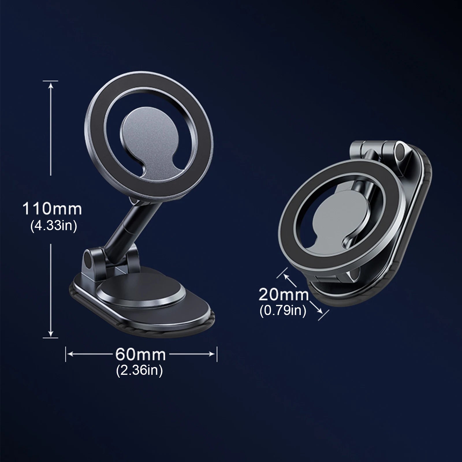 Magsafe Magnetic Car Dashboard Cellphone Mount Stand Foldable