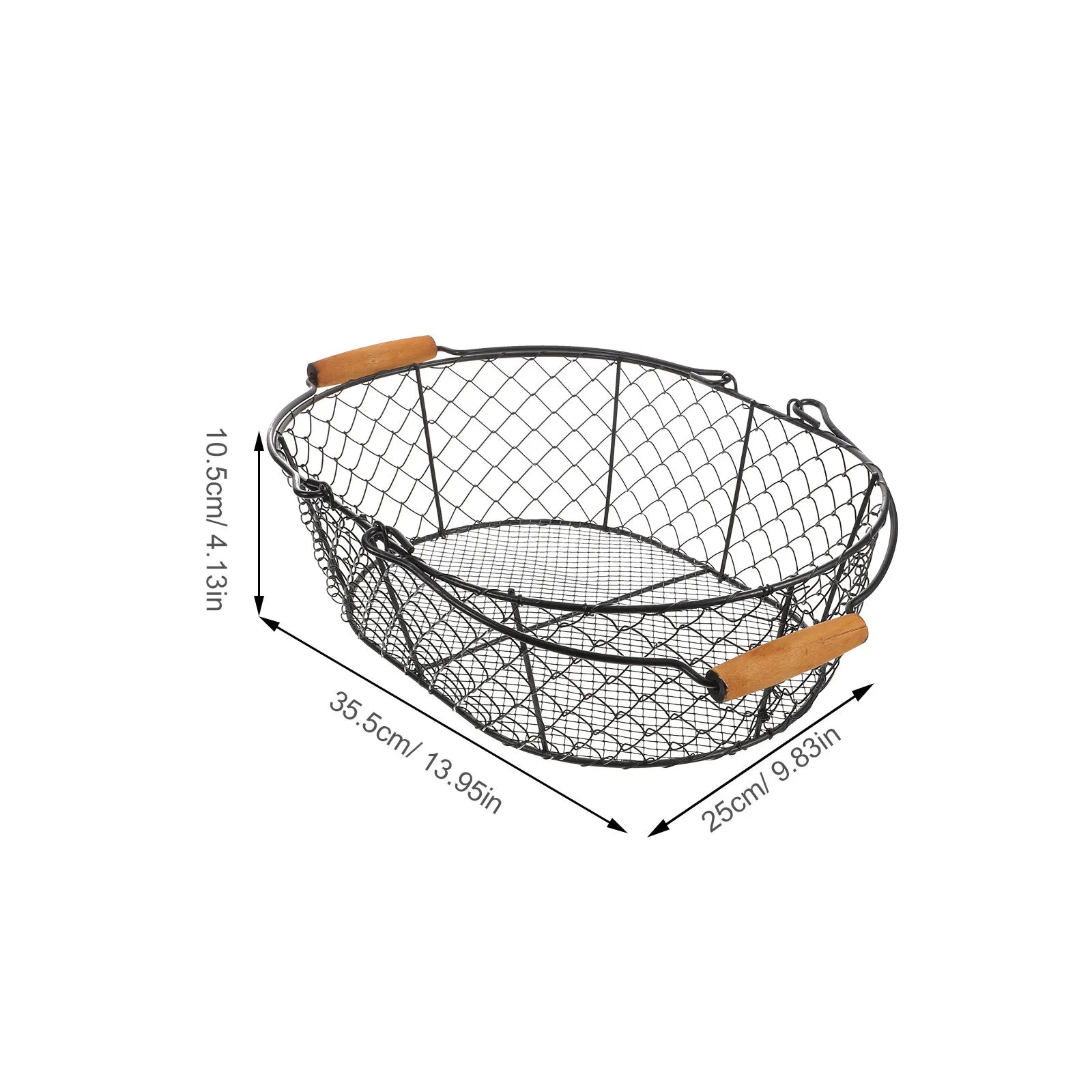 Firewood Storage Wire Baskets Large Metal Blanket Household Vegetable
