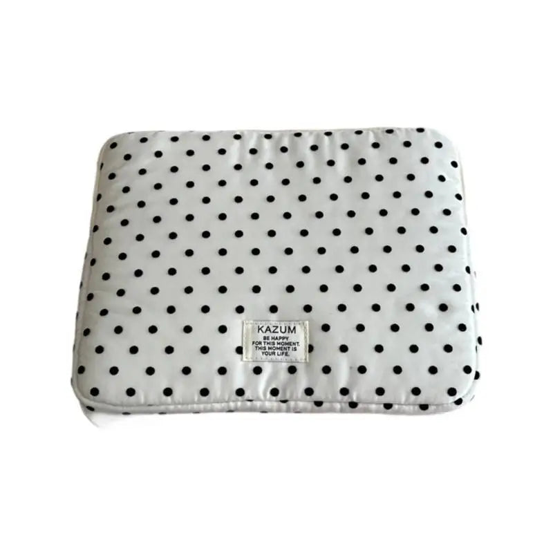 652F Shock Absorbing Computer Bag Polkas Aesthetic Breathable Fabric Zpaxo White 13 to 14 inches CN