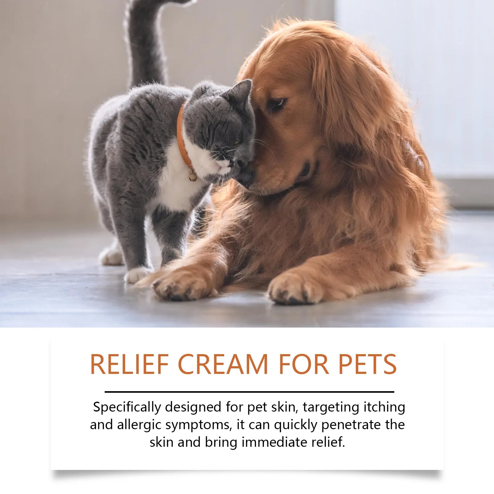 Yegbong New Pet Antiitch Antiallergic Cream Antipruritic Skin Soothing Recovery Care Restoring Repairing Herbal Nourishing Cream Zpaxo