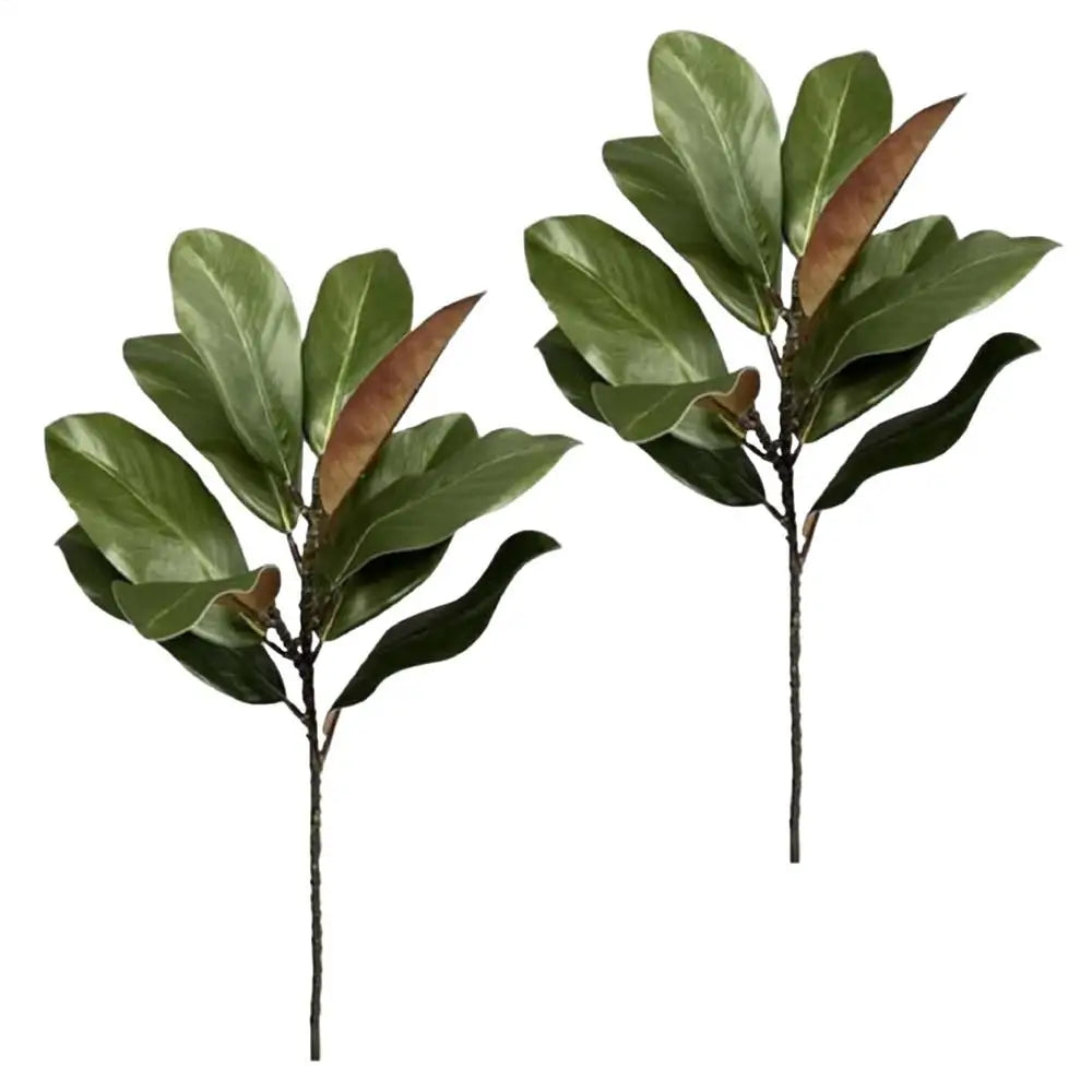 Faux Branches Realistic Magnolia Leaves Artificial Greenery Stems