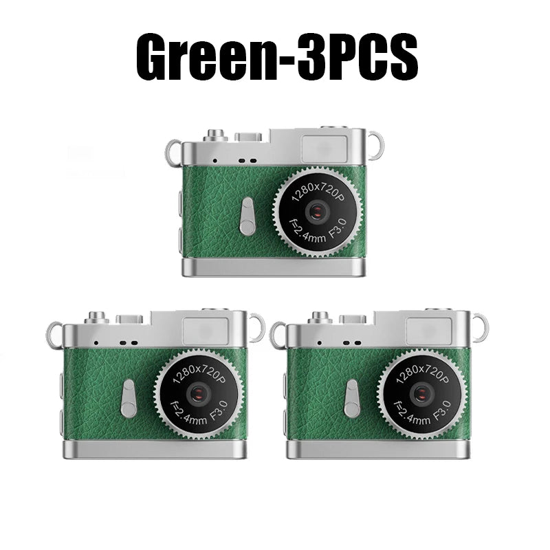 Lightweight Mini Campus Camera Students Stylish Portable Vlog Fashion Zpaxo Green 3PCS
