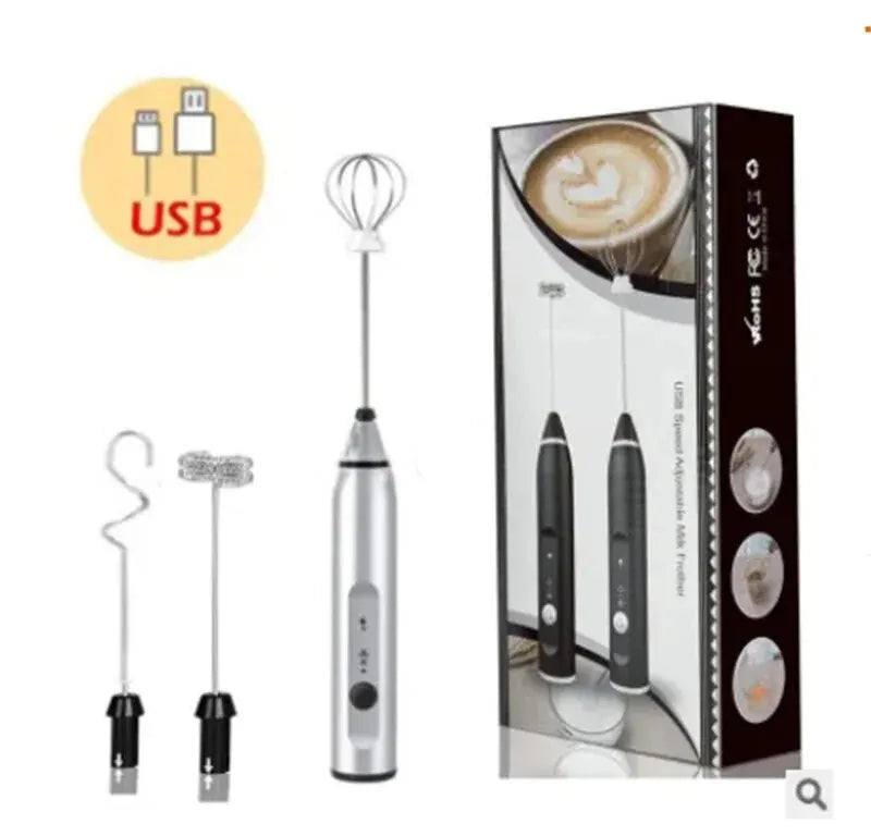 Portable Electric Milk Frothers Handheld Blender USB Mini Coffee Maker Whisk Mixer Cappuccino Cream Egg Beater Food Blender Zpaxo 200113