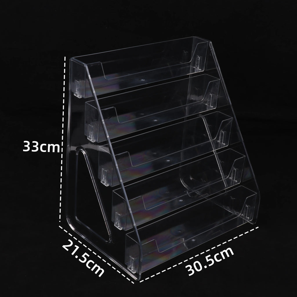 ▶1Pcs Acrylic 3/4/5 Layers Heighten Multi-layer Lipstick Organizer Cosmetics Storage Organizer Nail Perfume Display Stand Zpaxo 5 Layers