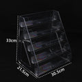▶1Pcs Acrylic 3/4/5 Layers Heighten Multi-layer Lipstick Organizer Cosmetics Storage Organizer Nail Perfume Display Stand Zpaxo 5 Layers