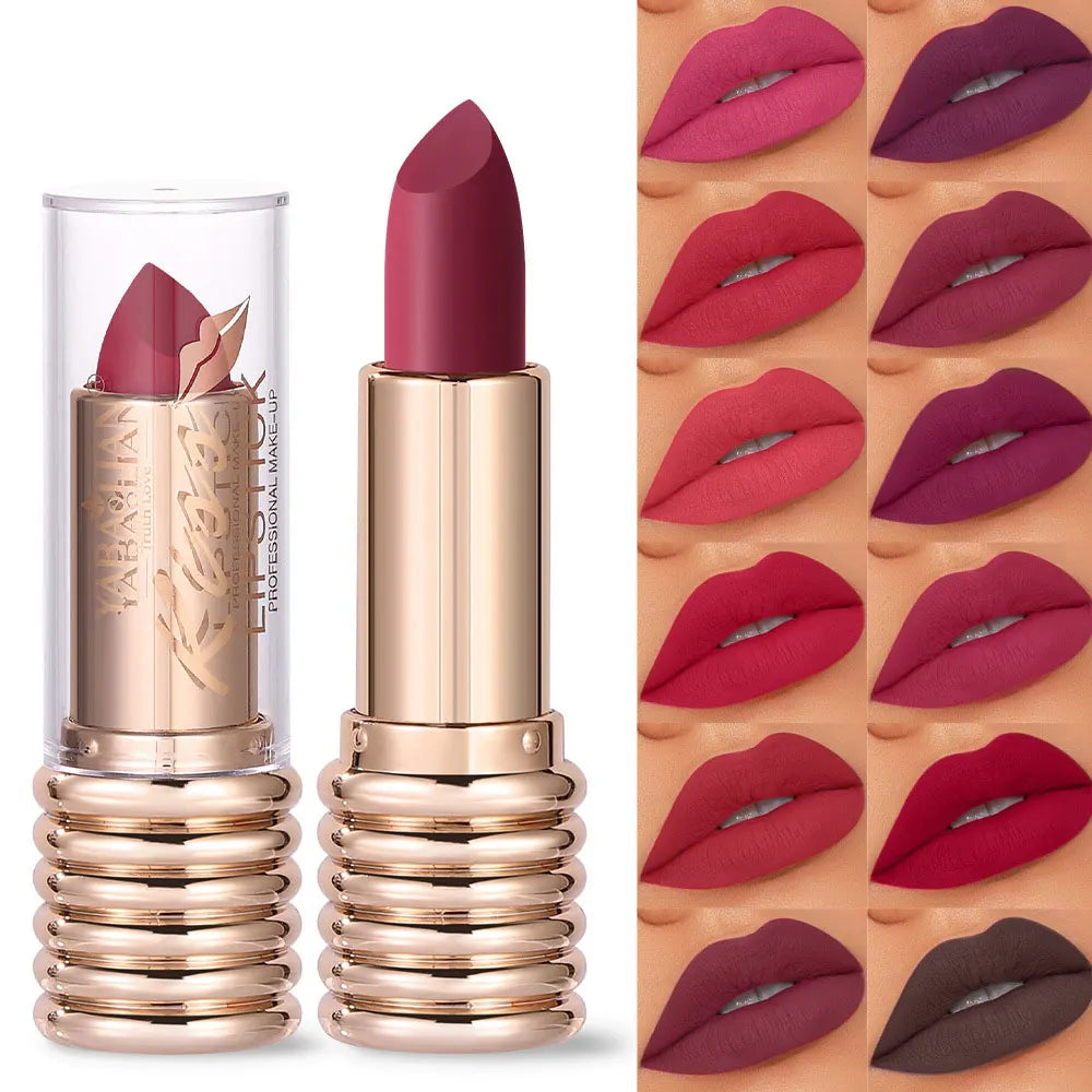 Matte Lipsticks Waterproof Velvet Nude Lipstick Sexy Red Lip Stick