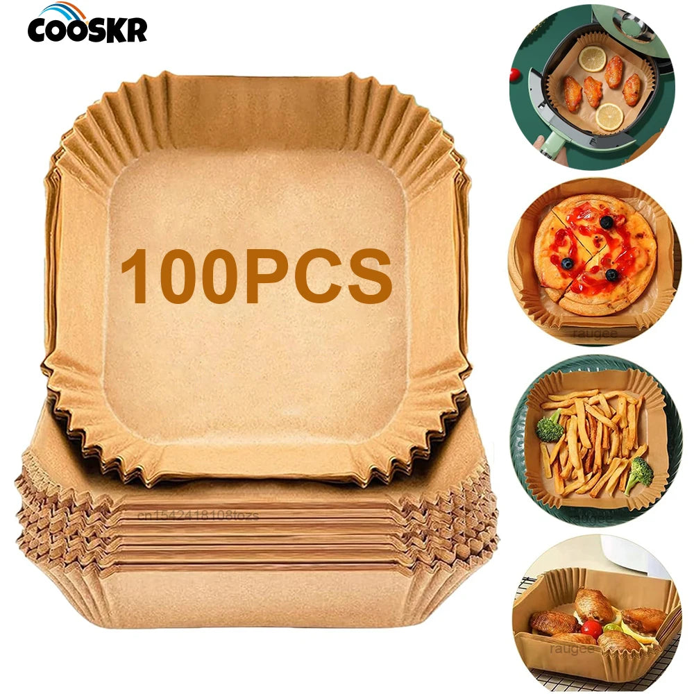 Air Fryer Disposable Baking Paper Non-stick Mat Square Parchment