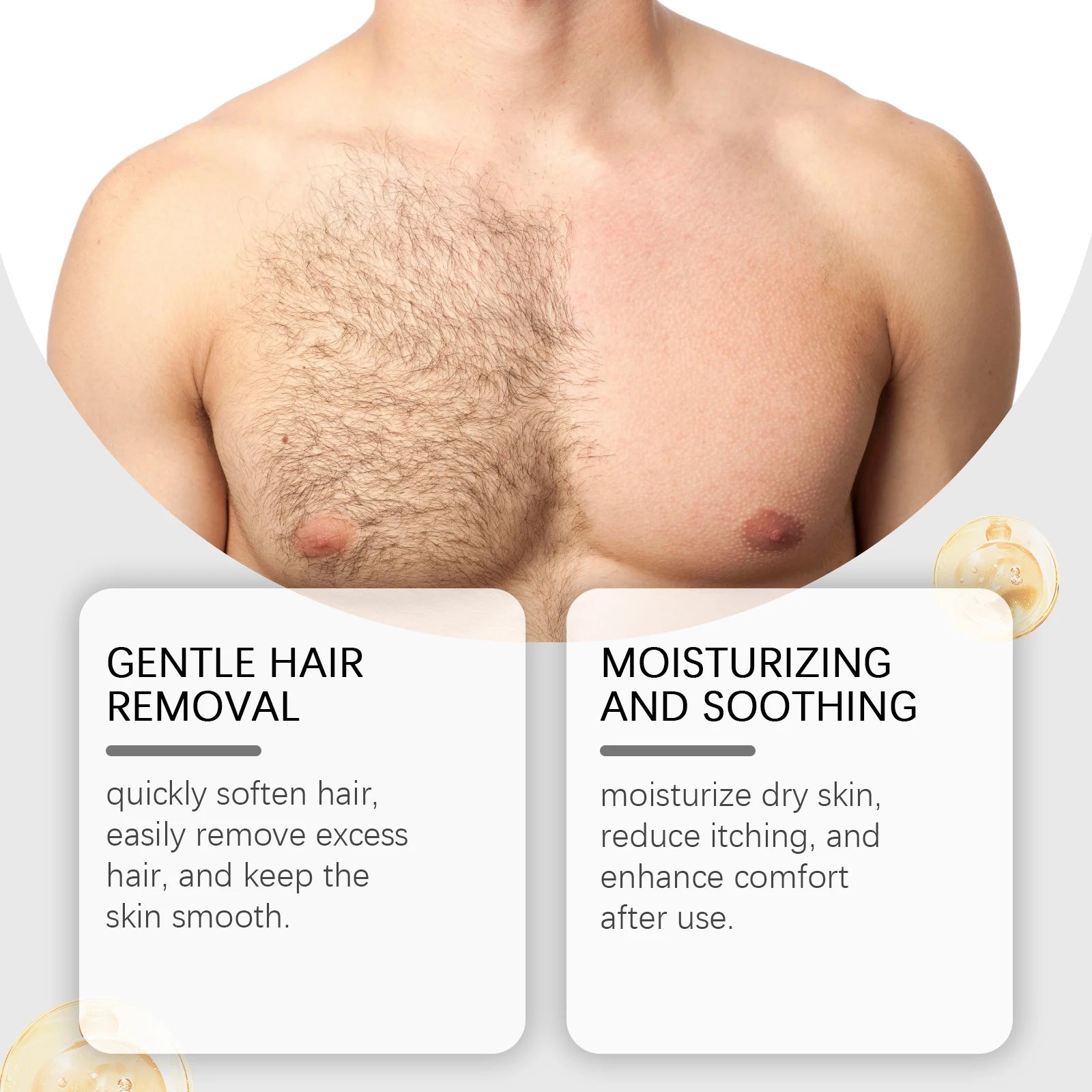 East Moon Avocado Man Hair Removal Cream Intimate Areas Good Smelling Non Irritating Permanent Painless Body Beard Hair Remover Zpaxo