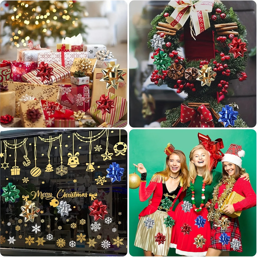 Star Ribbon Bows 30/60pcs – Gift Wrapping & Party Decoration