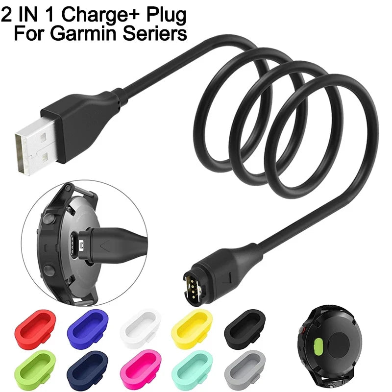 Watches Charging Cable for Garmin Forerunner 945/935/245M/45S/645 Smartwatch Charger Cable for Garmin Fenix 7 7X 7S 6X 5X Plus Zpaxo