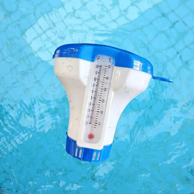 Floating Pool Dispenser Chlorine Floater Sturdy Pool Floater Swimming Pool Chlorine Portable Easy to Use for Pools Spa Pools Zpaxo