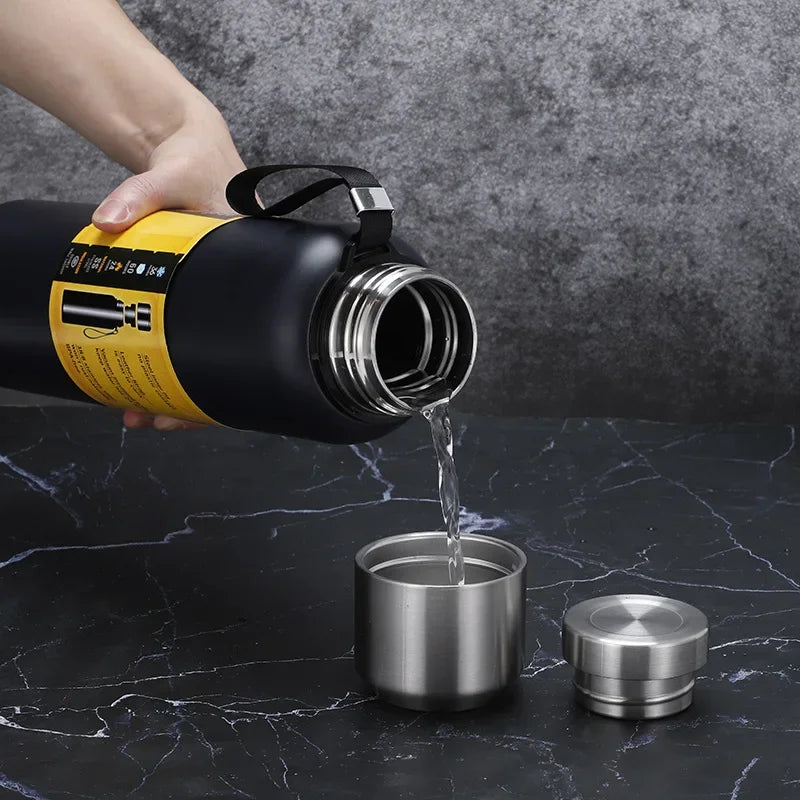 Vacuum Insulated Stainless Steel Tumbler with Rope | 500–1500ml