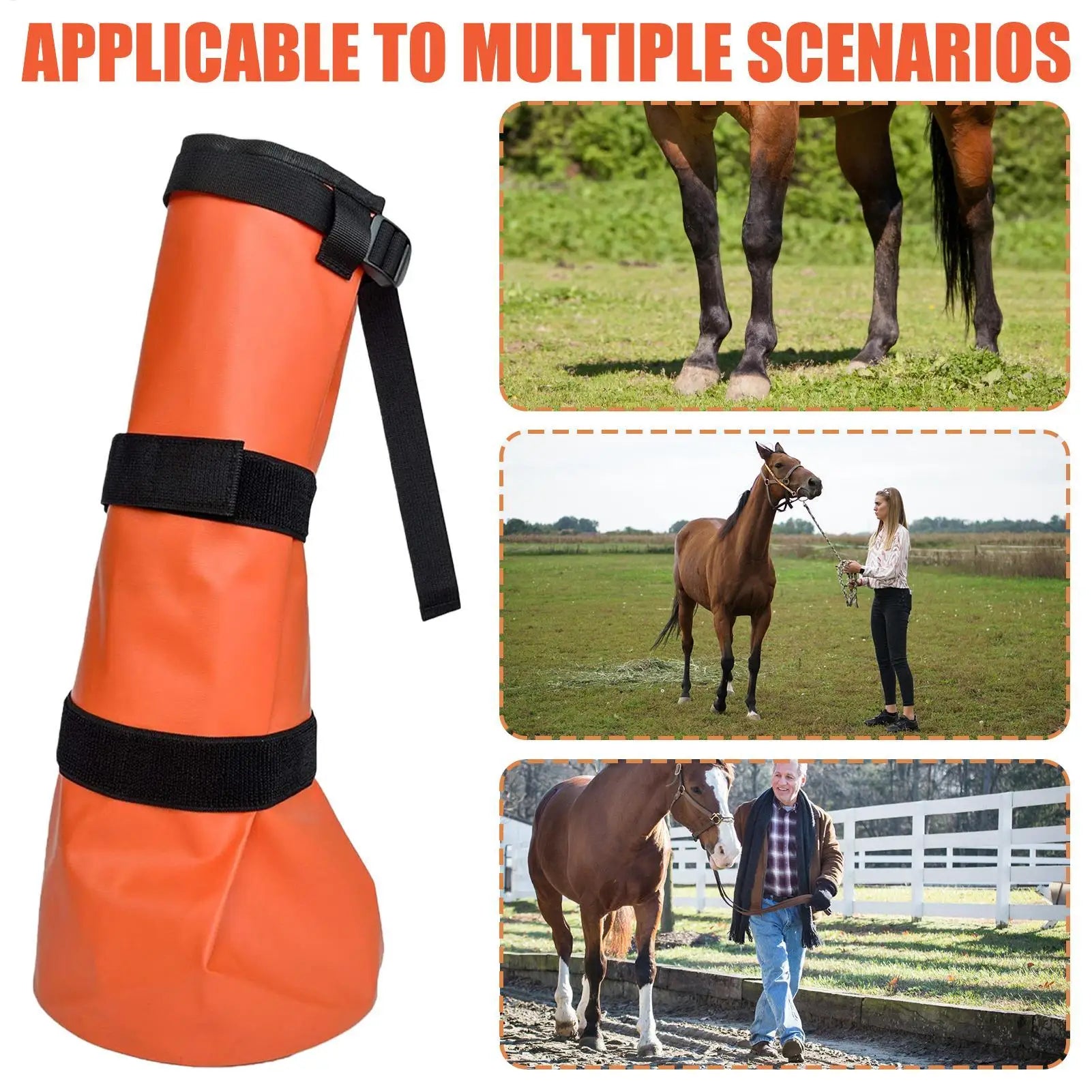 Equine Hoof Soaking Boot Care Bag Waterproof Cleaner Soaker Horse