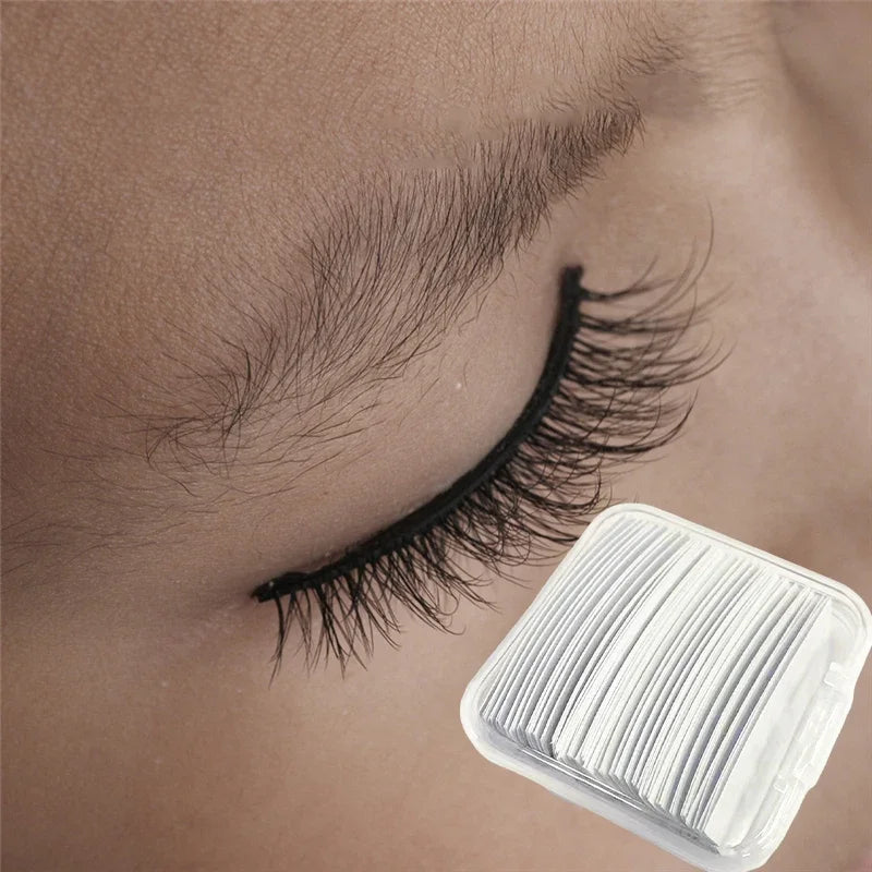 34 Pieces/Box Reusable Self-Adhesive Glue-Free Eyelash Glue Strip False Eyelashes Makeup Tools No Glue eyelashes Hypoallergenic Zpaxo