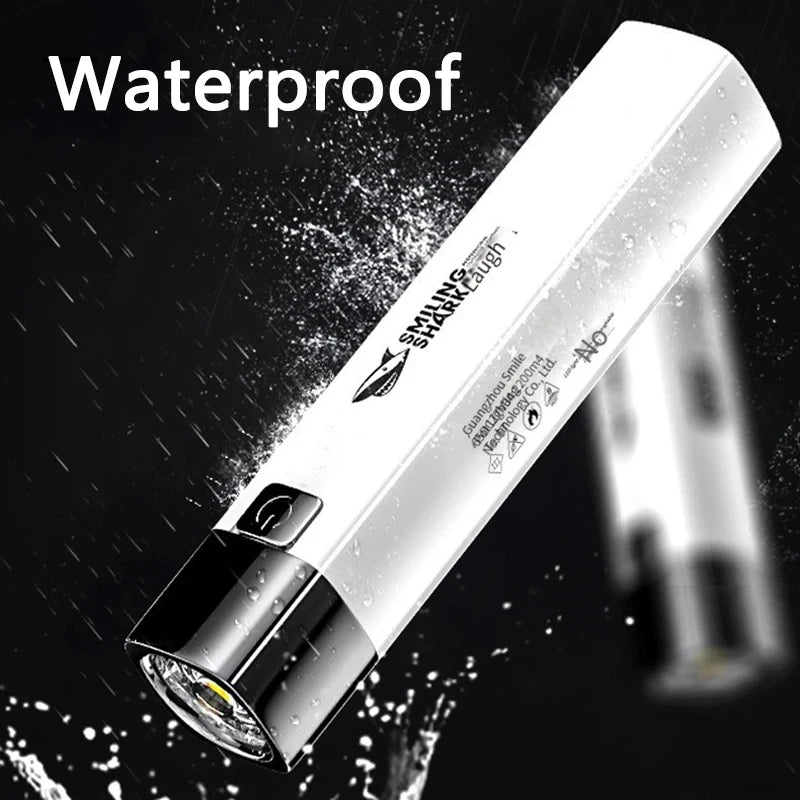 Super Bright LED Flashlight USB Rechargeable 18650 Battery Led Torch for Night Riding Camping Hunting & Indoor Flash light Zpaxo
