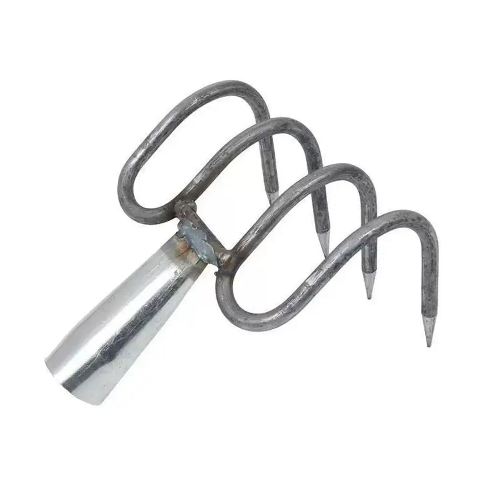 Heavy-Duty Manganese Steel Garden Fork Head – 4-Tine Cultivator Garden Fork Head Zpaxo 1PC