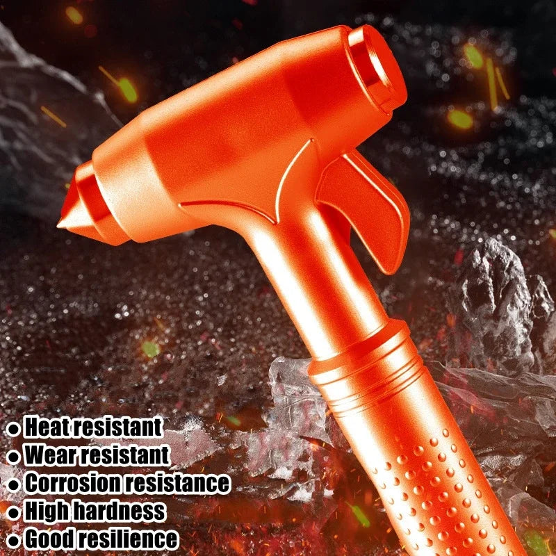 Car Safety Hammer Headrest Mounted Window Breaker Seat Belt Cutter Zpaxo