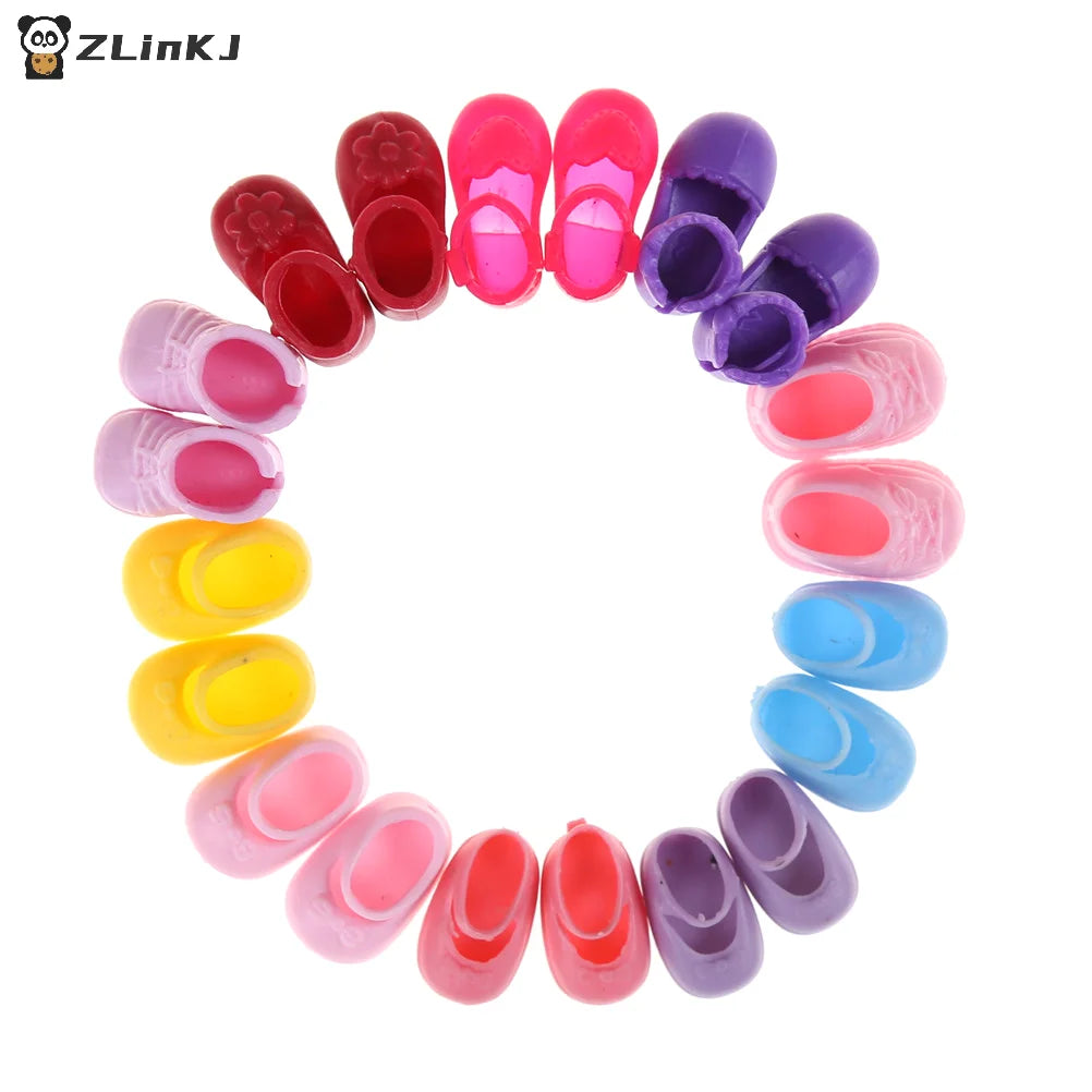 ▶5Pairs Fashion Shoes Boots For Sister Doll Kids Gift Zpaxo