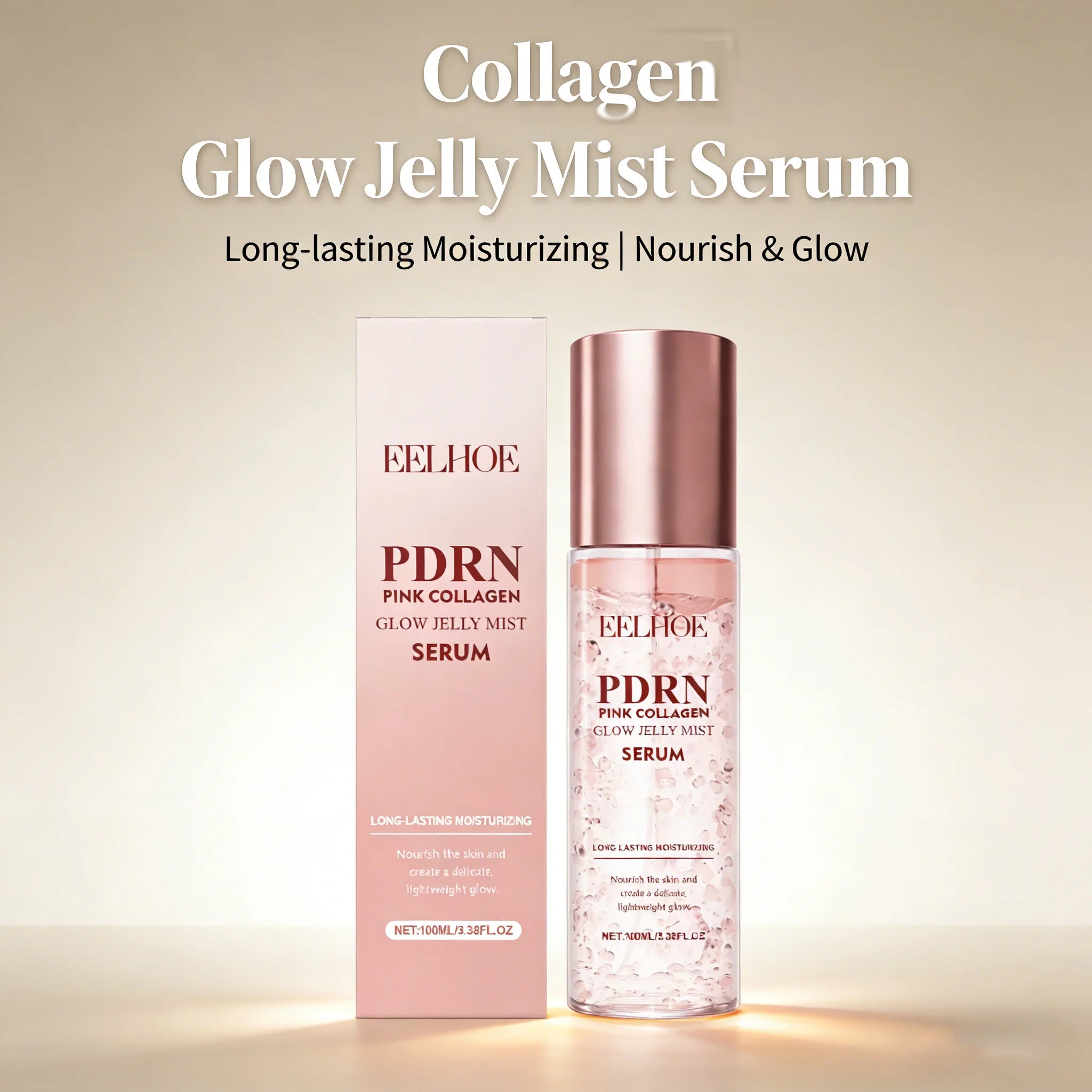 Eelhoe Collagen Brightening Jelly Mist Serum Spray 100ml Facial Serum Spray Zpaxo