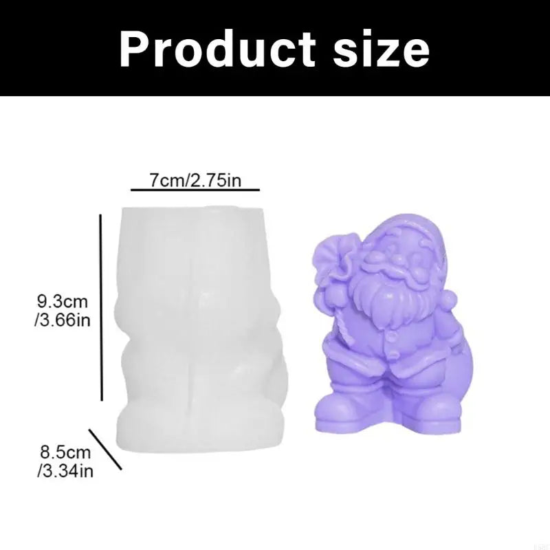 Christmas Molds Santa Silicone Mould Resin Molds Plasters Molds Zpaxo