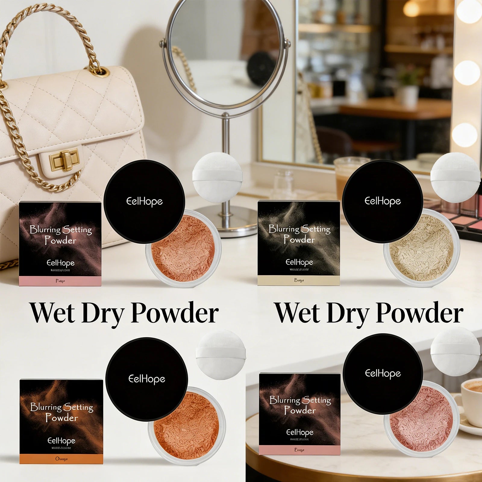 Two In One Wet Dry Powder Compact Natural Lightweight Matte Long Lasting Non Fading Sunscreen Anti Inflammatory Oil Control Zpaxo