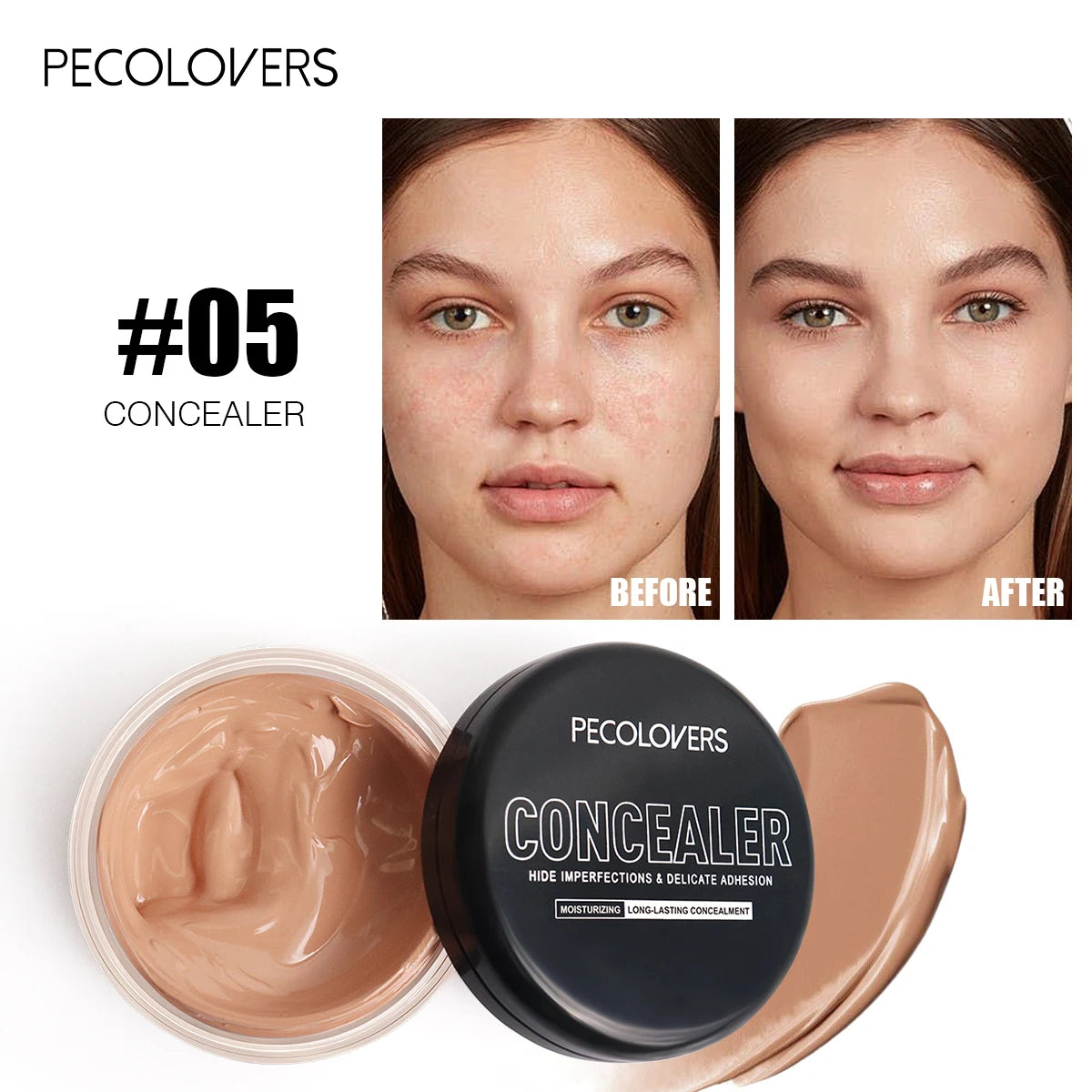 Moisturizing Concealer Cream Full Cover Acne Mark Dark Circles Contour Concealer Makeup Palette Waterproof Lasting Face Makeup Zpaxo 05