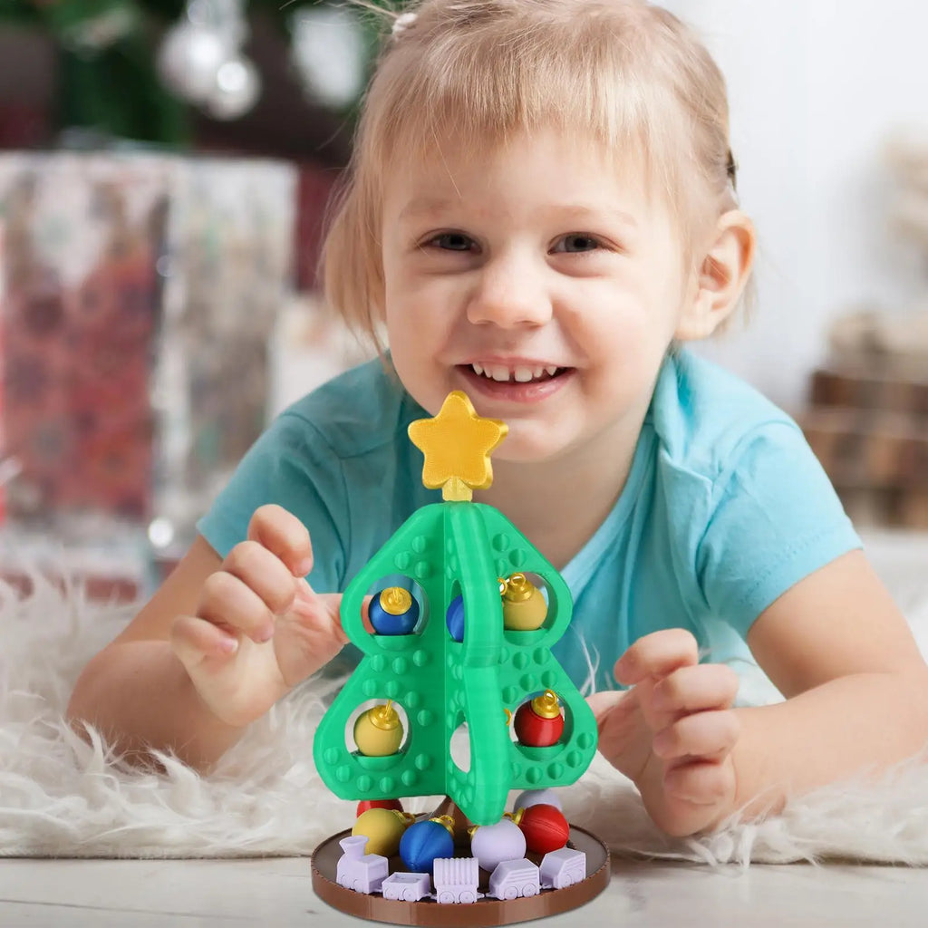 Kids Christmas Tree Toy Train 3D Printed Ornaments Holiday Party