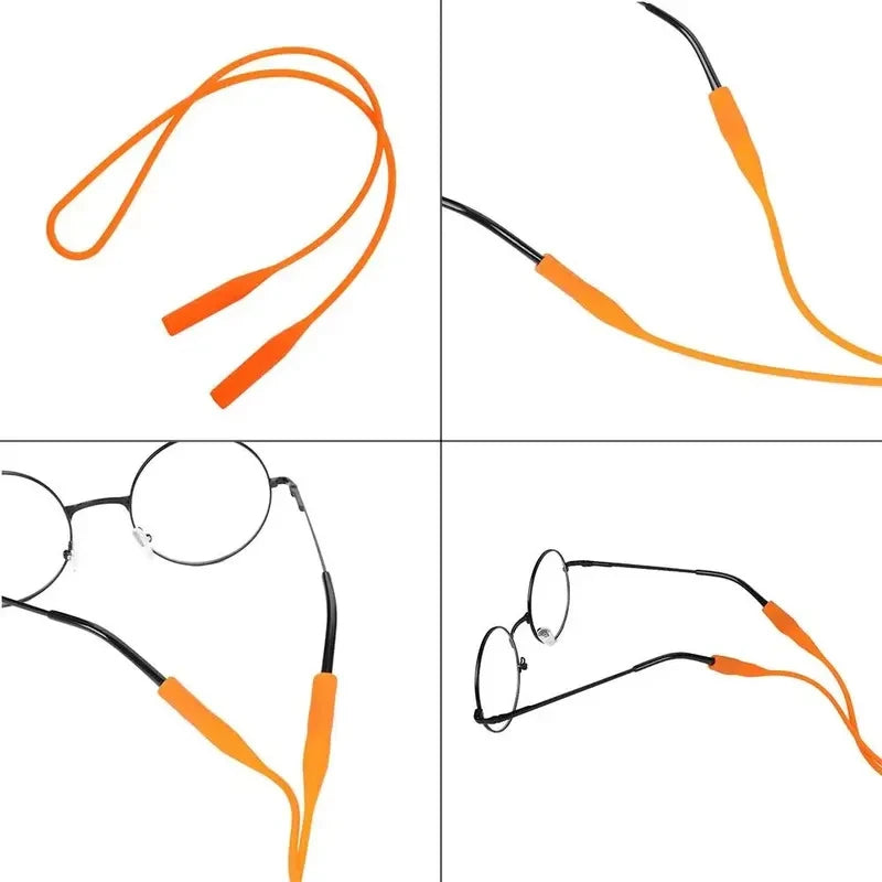 Adjustable Silicone Eyeglasses Strap – Anti-Slip Sports Cord