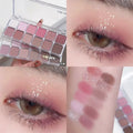 12Colors Love Heart Pink Eyeshadow Palette Natural Cool Tone Low Zpaxo LDYHV-10