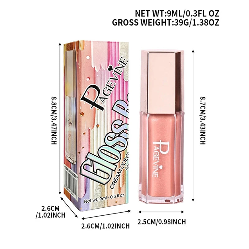 Mirror Gloss Lip Gloss – High Pigment Plumping Liquid Lipstick Lip Gloss Zpaxo